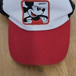 Mickey Mouse Red and White Cap